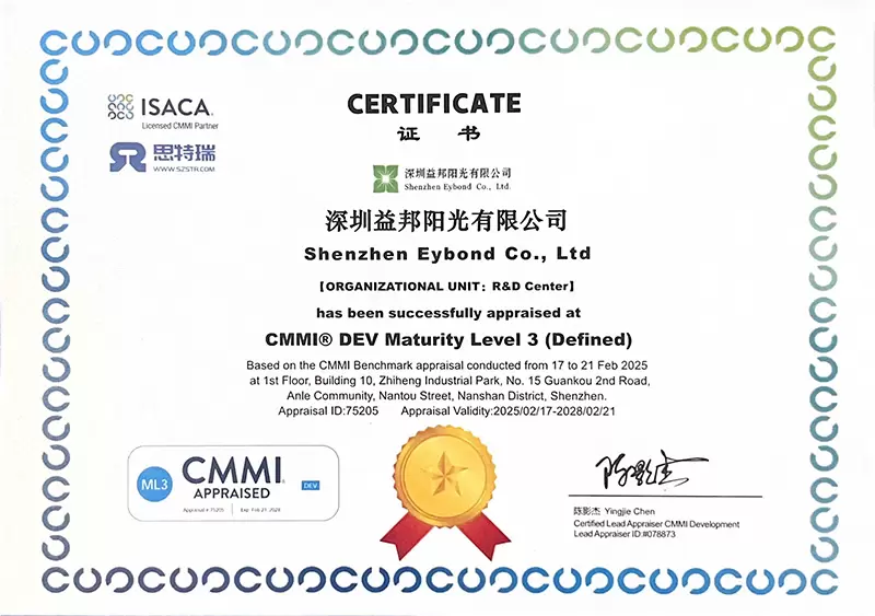 CMMI证书