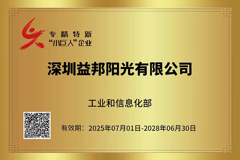 国家小巨人企业证书